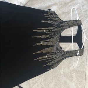 Black and silver sequin INC dress